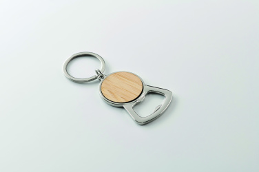 Logo trade business gifts image of: Recycled aluminium key ring