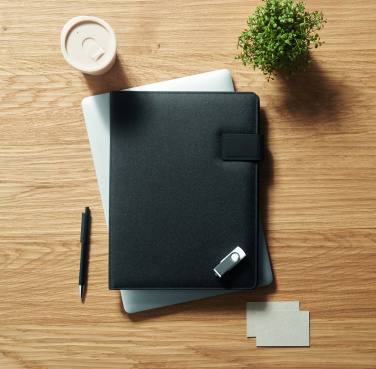 Logo trade business gift photo of: A4 folder and wireless charger