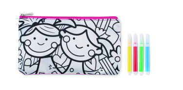 Logo trade promotional gifts picture of: Pencil case with markers