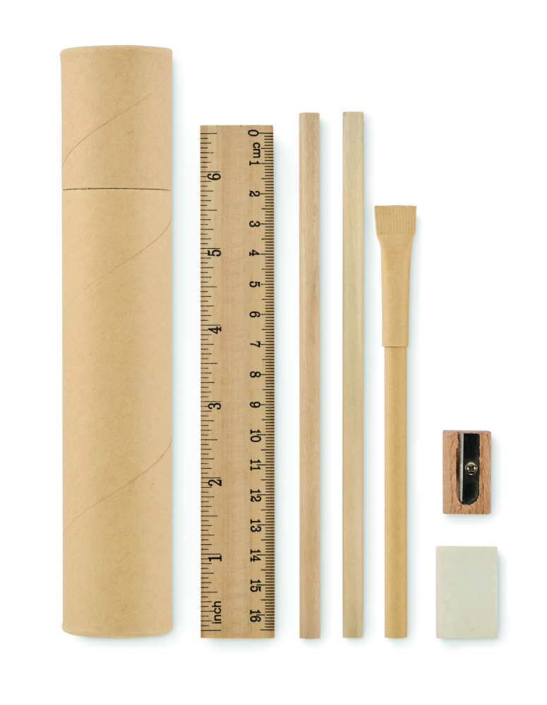 Logotrade promotional merchandise picture of: Paper tube stationery set