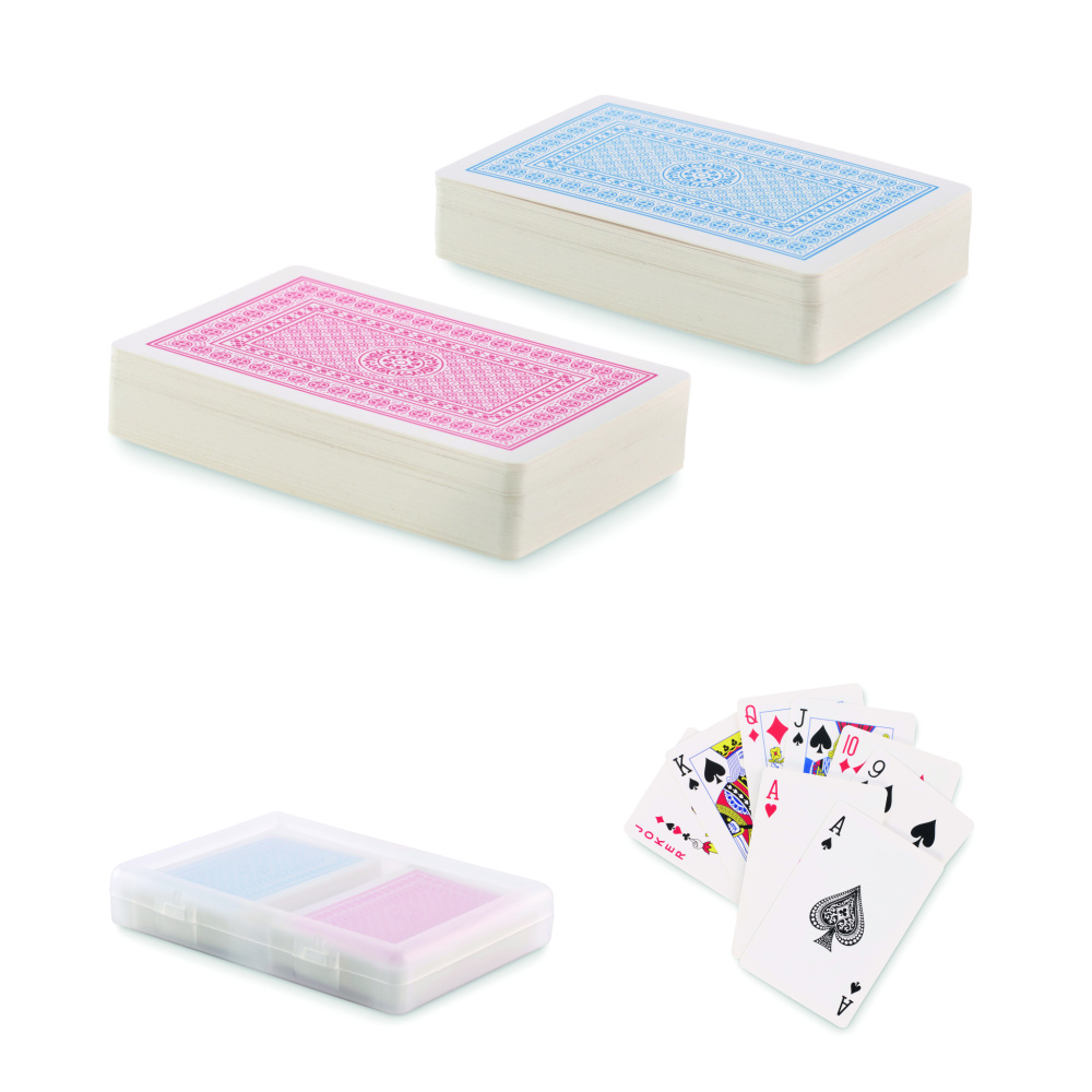 Logo trade business gift photo of: Set of classic playing cards