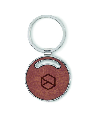 Logo trade promotional items image of: Round shape key ring