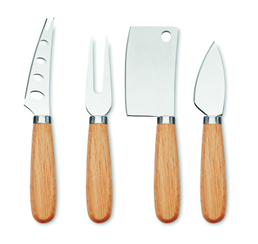 Logo trade advertising product photo of: Set of 4 cheese knives