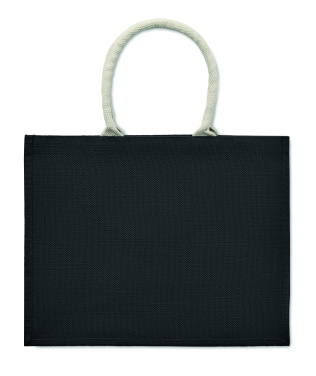 Logo trade promotional gift photo of: Jute bag with cotton handle