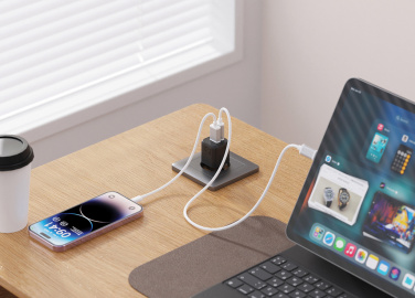 Logotrade promotional giveaways photo of: Urban Vitamin Monterey RCS recycled plastic 20W GAN charger