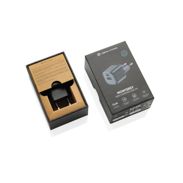 Logotrade promotional items photo of: Urban Vitamin Monterey RCS recycled plastic 20W GAN charger