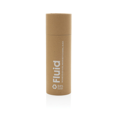 Logo trade promotional gifts image of: Fluid RCS certified recycled steel water bottle 600ml