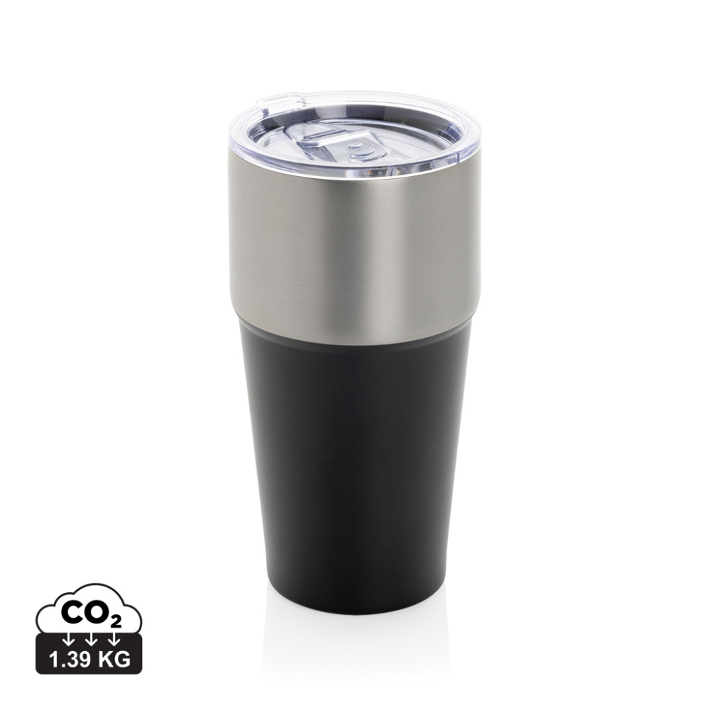 Logo trade promotional products image of: Fluid RCS certified recycled steel tumbler 500ml