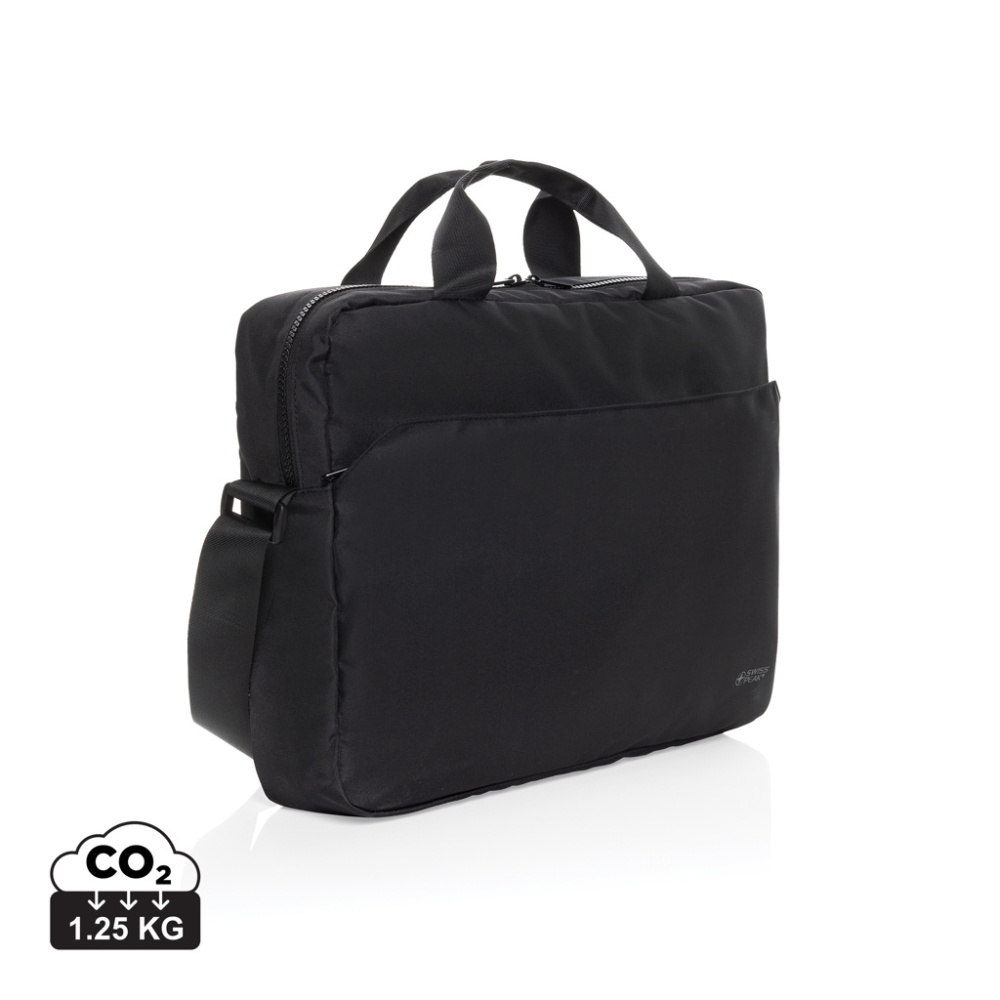 Logotrade advertising product image of: Swiss Peak Aware™ RPET Essential 15.6 inch laptop bag