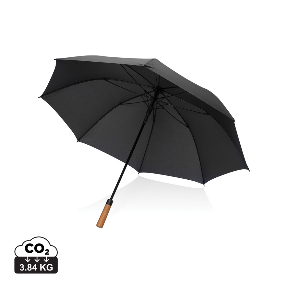 Logo trade promotional gifts image of: Tony  Aware™ RPET 30 inch acacia auto open umbrella