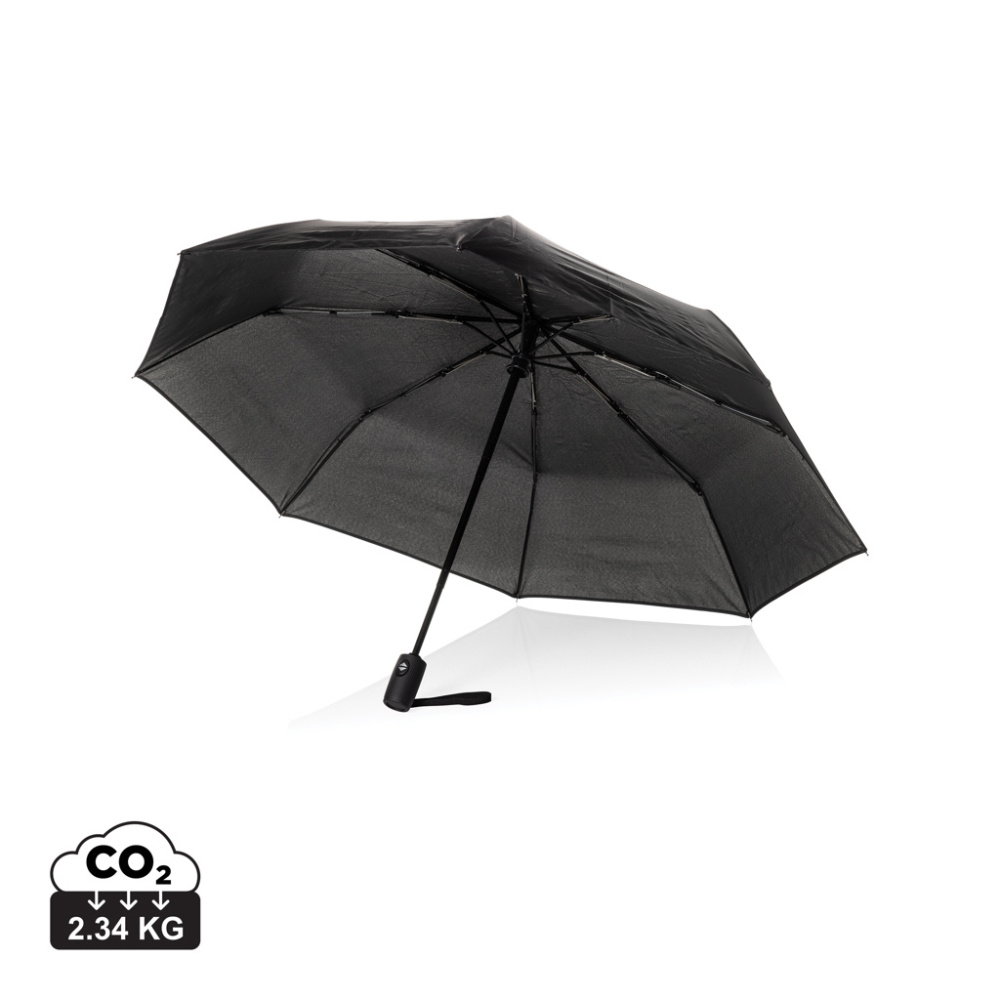 Logotrade promotional merchandise picture of: Swiss Peak Vito Aware™ RPET 21 inch auto open/close umbrella