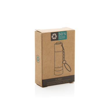 Logo trade promotional items picture of: Flash RCS recycled aluminium keychain torch