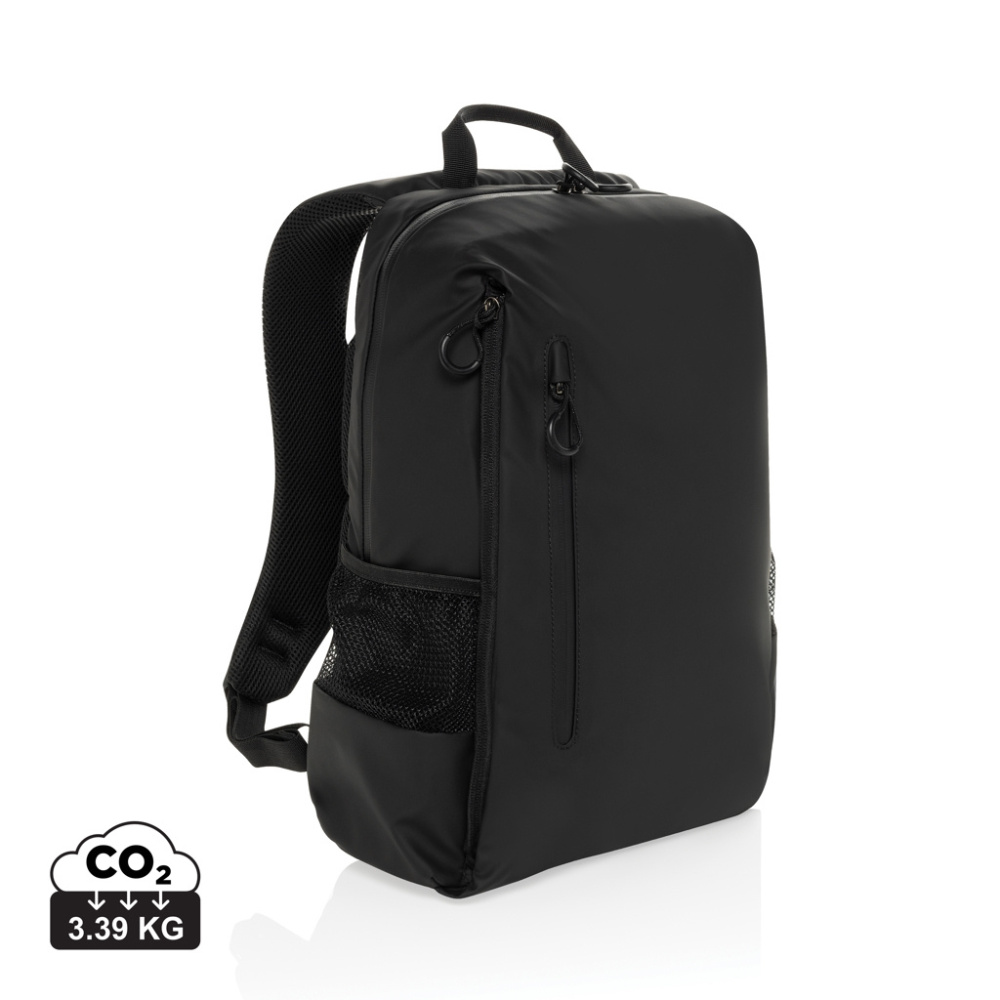 Logotrade promotional merchandise image of: Lima Aware™ RPET water resistant 15.6 laptop backpack
