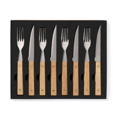 Logo trade corporate gifts picture of: VINGA Paso 8 pcs bbq cutlery set