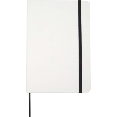 Logo trade promotional items image of: Holm A5 stone paper hard cover notebook with lined pages