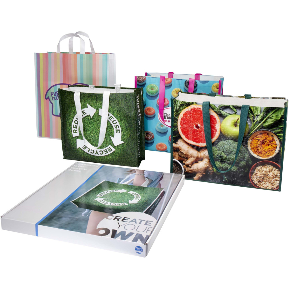 Logo trade corporate gift photo of: Laminated totes sample box
