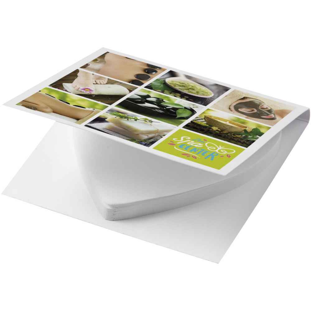 Logo trade corporate gifts picture of: Sticky-Mate® soft cover heart-shaped sticky notes