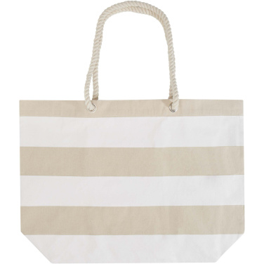 Logo trade promotional item photo of: Florida 270 g/m² GRS recycled beach tote bag 18L