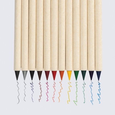 Logo trade promotional giveaways picture of: Micki GRS infinity 12pc coloring pencil set