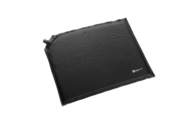 Logo trade promotional gifts picture of: Inflatable cushion ANTERO Schwarzwolf