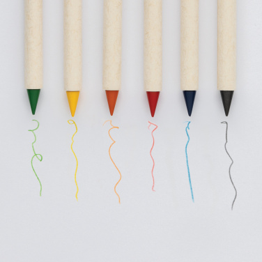 Logo trade advertising products image of: Micki GRS infinity 6pc colouring pencil set