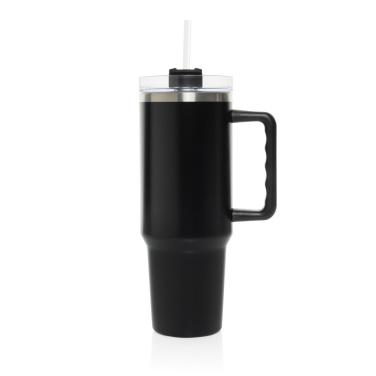 Logo trade promotional giveaways image of: Stadley RCS recycled steel tumbler 1200ML