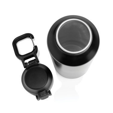 Logotrade promotional gift image of: Via RCS Re-steel lockable sport bottle 600ML