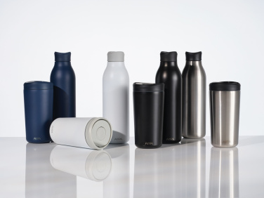 Logo trade corporate gifts image of: Avira Alok RCS re-steel 360 waterbottle 600ML