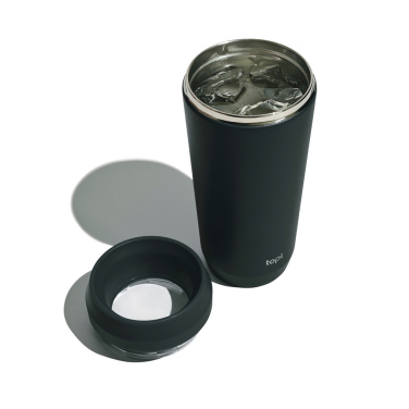 Logo trade advertising products picture of: Topl Recycled Steel To Go Tumbler Patented 360 Lid 354ml