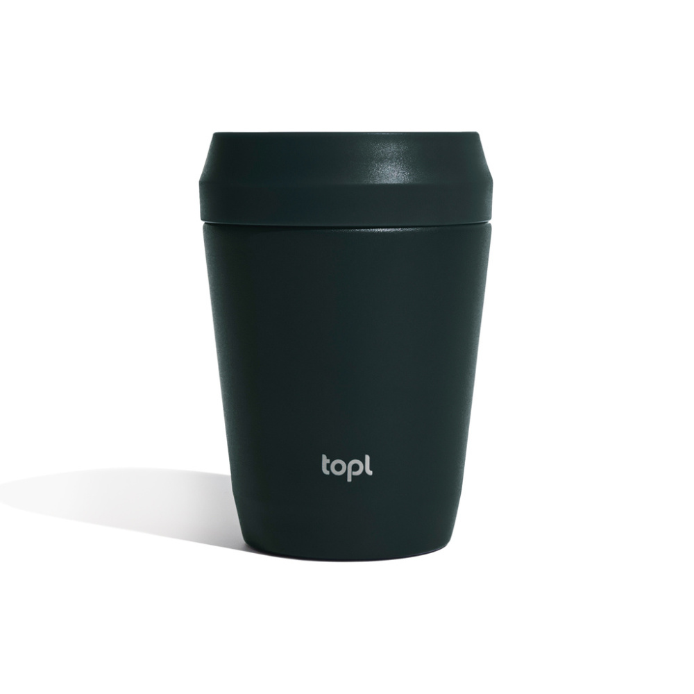 Logo trade promotional item photo of: Topl Recycled Steel To Go Tumbler Patented 360 Lid 235ml
