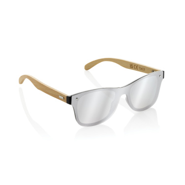Logo trade promotional products picture of: Prism RCS recycled plastic sunglasses with bamboo frame