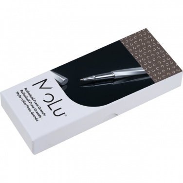 Logo trade promotional giveaway photo of: MoLu brass rollerball Praia Grande