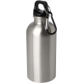 Oregon 400 ml RCS certified single wall stainless steel water bottle with carabiner, Silver