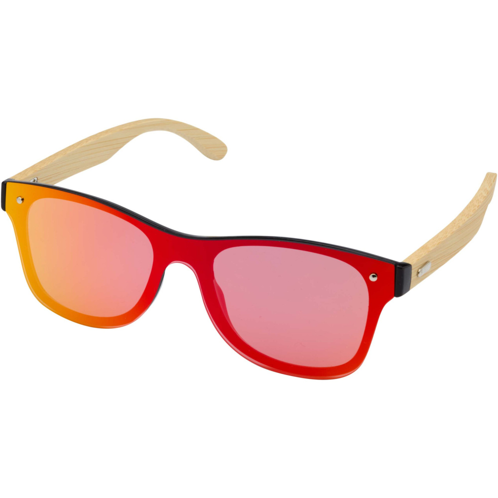 Logo trade promotional merchandise image of: Tan sunglasses with bamboo temples