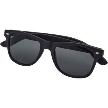 Logo trade promotional merchandise image of: Arlo bamboo sunglasses with black coating