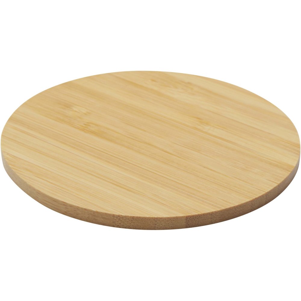 Logo trade promotional product photo of: Cha bamboo coaster