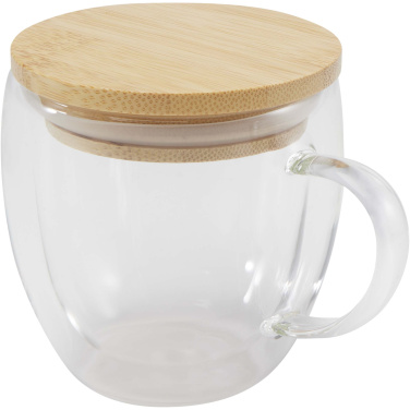 Logotrade corporate gifts photo of: Lenora 250 ml glass cup with bamboo lid