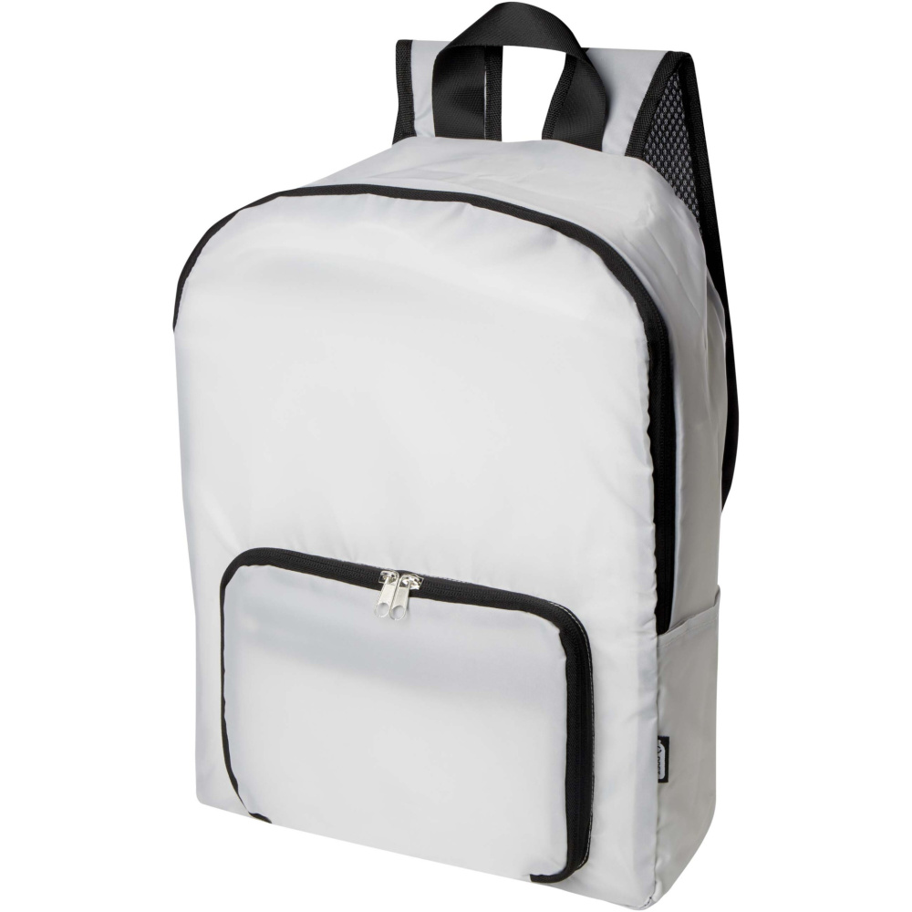 Logotrade advertising products photo of: EcoFold RPET foldable backpack 15L
