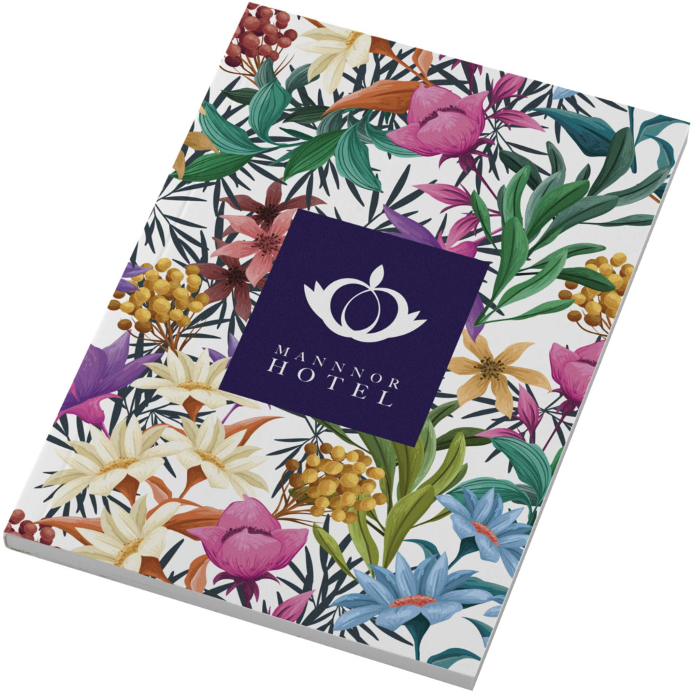 Logo trade promotional merchandise image of: Novella Austen A6 soft cover notebook - 50 sheets