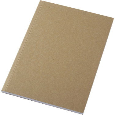 Logotrade promotional item image of: Novella Austen A5 recycled soft cover kraft notebook - 50 sheets