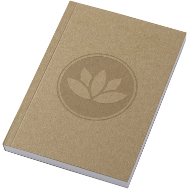 Logo trade promotional merchandise picture of: Novella Austen A6 recycled soft cover kraft notebook - 100 sheets