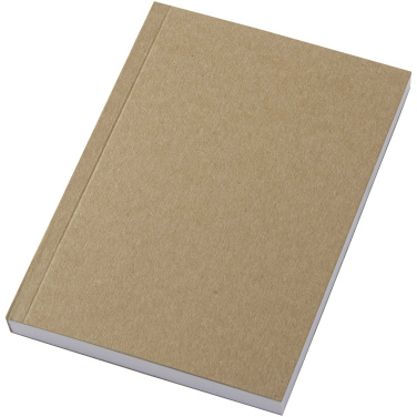 Logotrade promotional product picture of: Novella Austen A6 recycled soft cover kraft notebook - 100 sheets