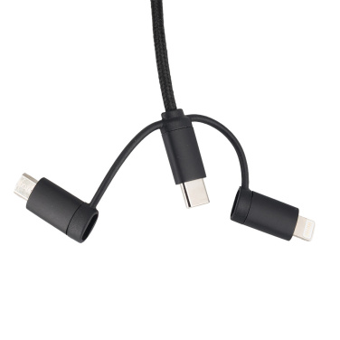 Logotrade promotional item picture of: Cable 4in1 with illuminated logo - LH-ZM02