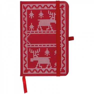 Logo trade promotional merchandise photo of: A6 Notebook with Christmas design