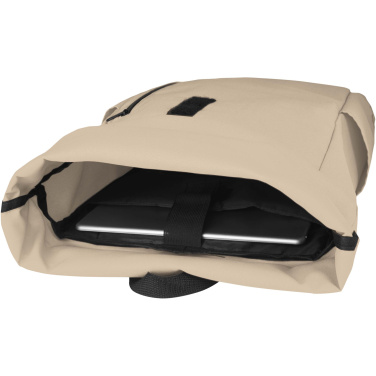 Logo trade promotional gifts picture of: Byron 15.6" GRS RPET roll-top backpack 18L