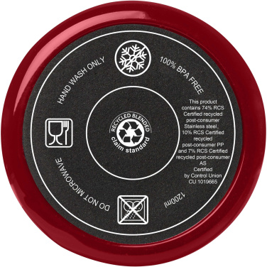 Logo trade corporate gifts image of: Melbourne 1200 ml RCS certified insulated tumbler with straw