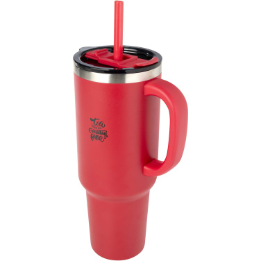 Logo trade business gift photo of: Sydney 1200 ml copper vacuum insulated tumbler with straw