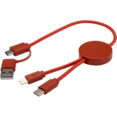 Logotrade advertising products photo of: Citala 5-in-1 recycled plastic 30 cm data sync and 27W fast charge cable