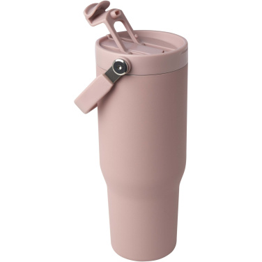 Logo trade promotional giveaway photo of: Bronx 900 ml RCS recycled stainless steel copper vacuum insulated tumbler with dual function lid