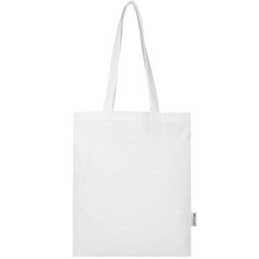 Logo trade promotional giveaway photo of: Madras Blend 140 g/m² GRS recycled cotton tote bag 7L